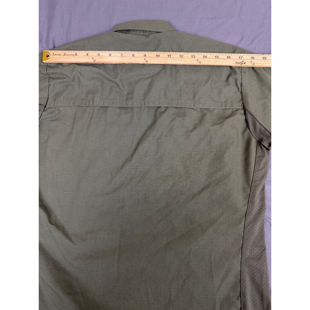 Vertx Mens Tactical Ripstop Short Sleeve Shirt Olive Green Vented Large‎ - Picture 5 of 15